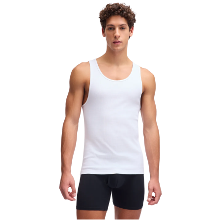Camiseta sin mangas para hombre Under Armour M UA Perf Cotton Tank-2pk blanco white