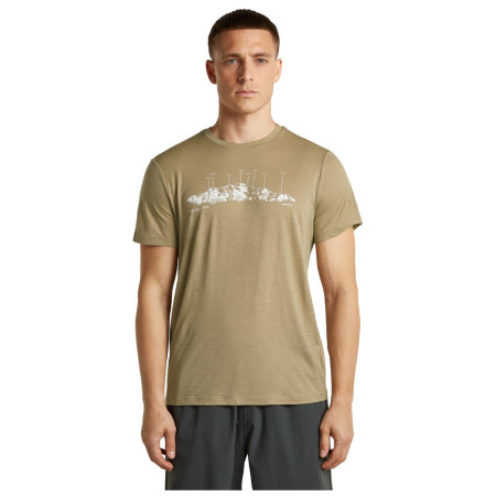Camiseta de hombre Icebreaker Men Merino 150 Tech Lite SS Tee The Peaks