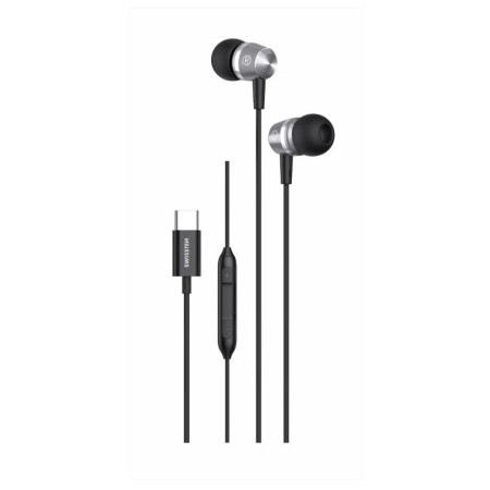 Auriculares Swissten Metallic plata silver