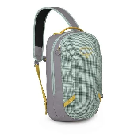 Mochila urbana Osprey Transporter Sling verde frosty mint/soundwave grey