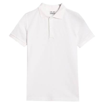 Camiseta para niños 4F Polo Shirt M614 blanco WHITE