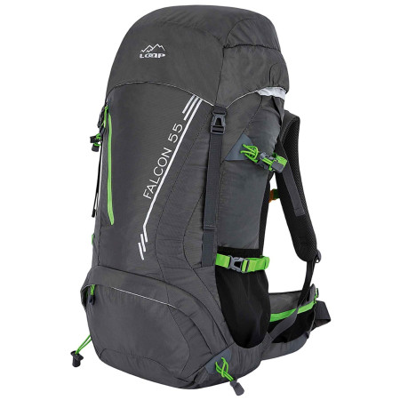 Mochila de senderismo Loap Falcon 55 gris šedá/zelená