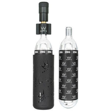 Hinchador Peaty´s Holeshot Co2 Pumpa + Bombičky 2 Ks - Mtb negro black