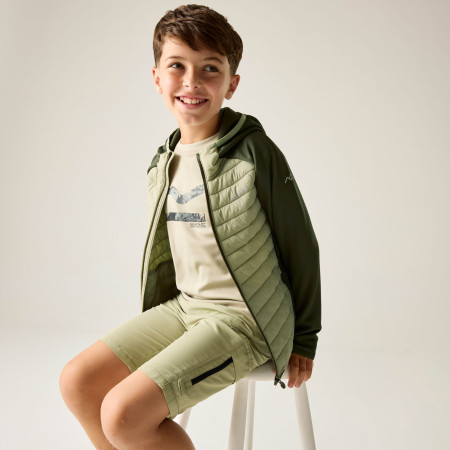 Chaqueta para niños Regatta Junior Andreson Hybrid DkKhaki/LtSg