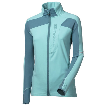 Sudadera funcional de mujer Progress Bona azul modrozelená
