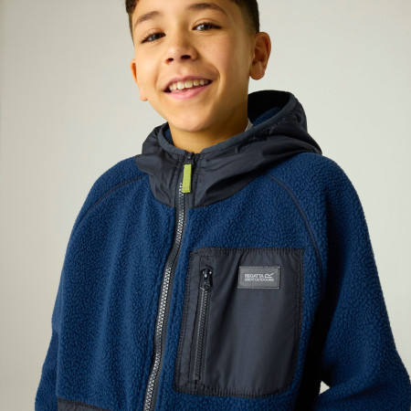 Sudadera para niños Regatta Munro Hybrid Jacket AviBlueNavy