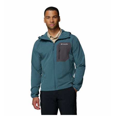 Chaqueta de hombre Columbia Tall Heights™ III Hooded Softshell azul Everblue, Shark