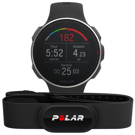 Reloj de pulsera Polar Vantage V HR titan negro
