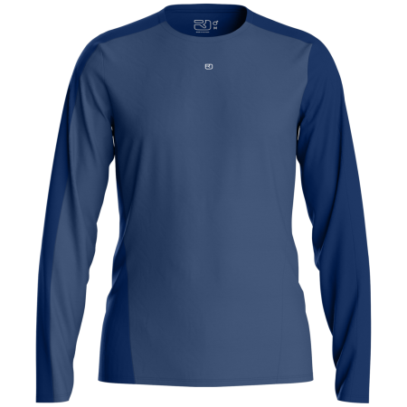 Camiseta funcional de hombre Ortovox 120 Cool Tec Fast Upward Ls M azul Blue Nunatak