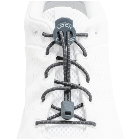 Cordones Lock Laces Original gris oscuro Reflective Storm Gray