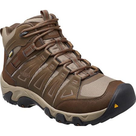 Calzado de hombre Keen Oakridge Mid WP marrón