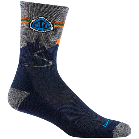 Calcetines de hombre Darn Tough Cdt Micro Crew Lightweight With Cushion azul eclipse