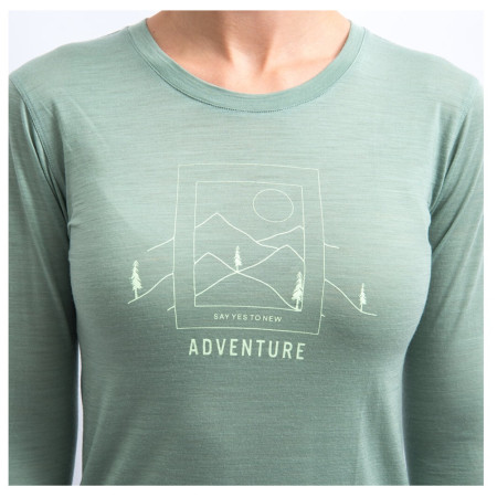 Camiseta funcional de mujer Sensor Merino Air Say Yes manga larga