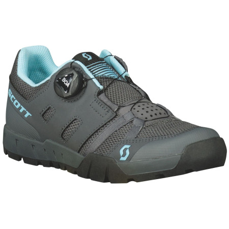 Zapatillas de ciclismo para mujer Scott W's Sport Crus-r Flat Boa gris/azul dark grey/light blue