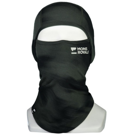 Pasamontañas Mons Royale Santa Rosa Merino Flex 200 negro RosinMotion