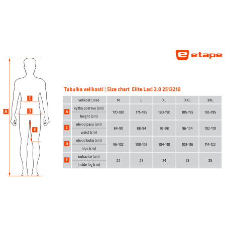 Pantalones cortos de ciclismo para hombre Etape Elite Lacl 2.0