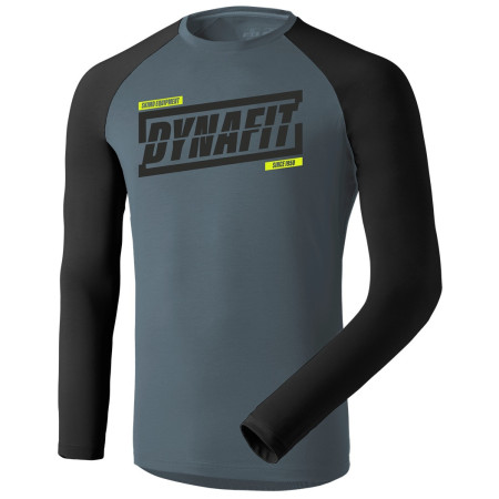 Camiseta de hombre Dynafit 24/7 M L/S Tee negro/gris 0721 - cinder/0910