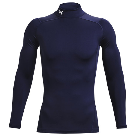 Camiseta funcional de hombre Under Armour CG Armour Comp Mock azul Midnight Navy/White