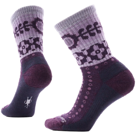 Calcetines Smartwool Women's Everyday Cozy Retro Sunflower Cr violeta