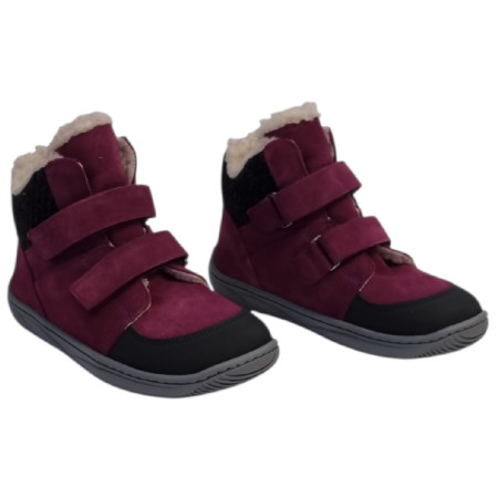 Calzado barefoot niño beBare 3555TY Bordeaux
