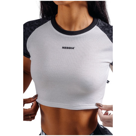 Camiseta de mujer Nebbia Crop Top Leopard '97 Primal