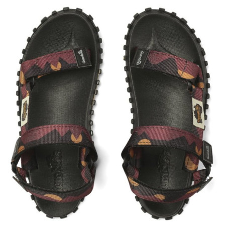 Sandalias de hombre Gumbies Scrambler Burgundy a Orange violeta/naranja fialová/oranžová