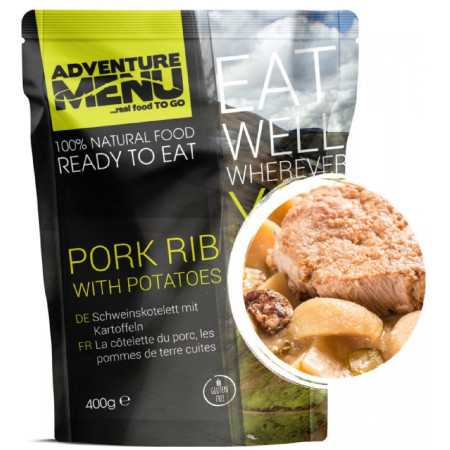 Plato preparado Adventure Menu Costillas de cerdo con patatas 400g