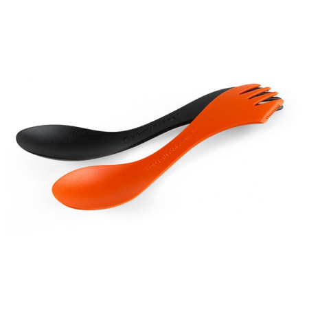 Juego de cubiertos Light My Fire Spork XM 2pack negro/naranja
