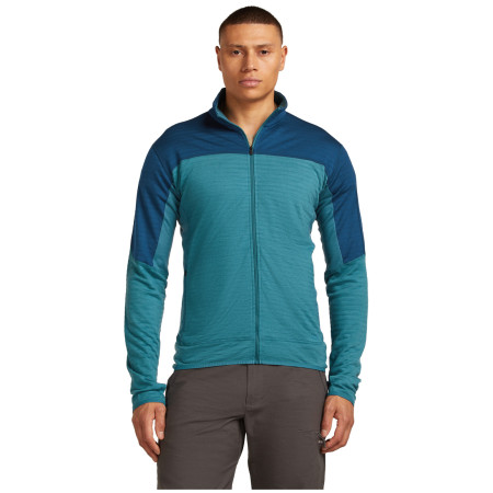 Sudadera funcional de hombre Icebreaker Men Merino Blend 300 RealFleece™ Descender LS Zip