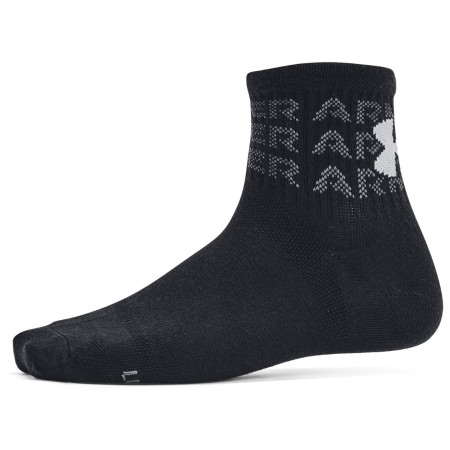 Calcetines para niños Under Armour Yth UA Essential 6Pk Qtr Black