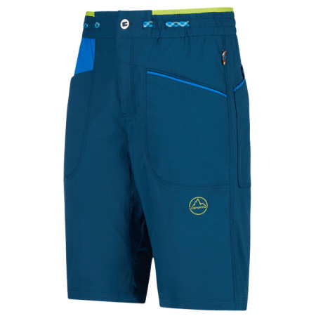 Pantalones cortos de hombre La Sportiva Belay Short M azul oscuro Storm Blue/Electric Blue