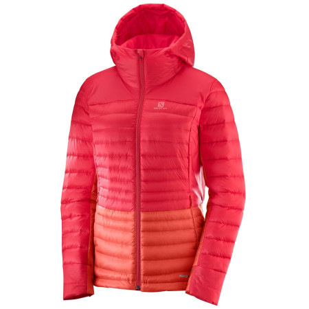 Chaqueta de plumón para mujer Salomon Haloes Down Hoodie W rosa Hibisc/Dubarry