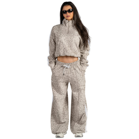 Sudadera de mujer Nebbia Half-Zip Leopard Sweatshirt Primal