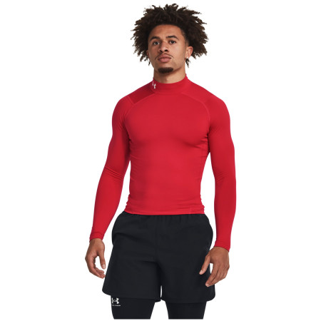 Camiseta funcional de hombre Under Armour CG Armour Comp Mock rojo Red / / White