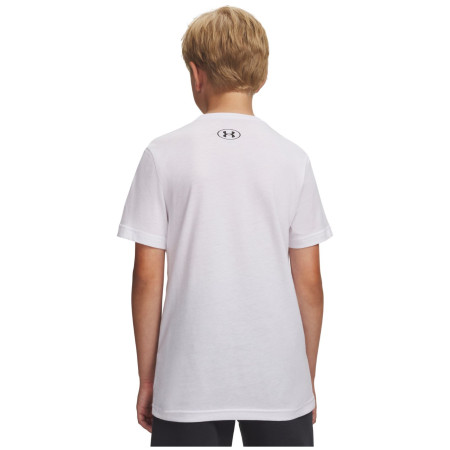 Camiseta funcional para niños Under Armour UA B Patch Pack Wm SS White