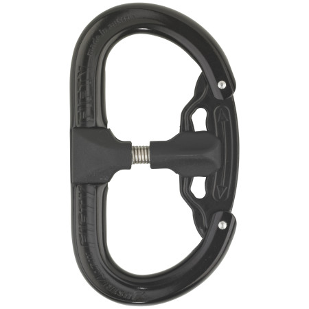 Mosquetón AustriAlpin Fifty-Fifty Autolock negro black