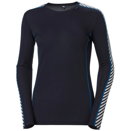 Camiseta funcional de mujer Helly Hansen W Hh Lifa Crew azul Navy