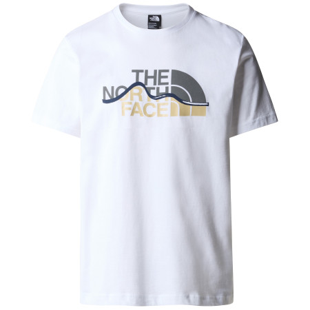 Camiseta de hombre The North Face M S/S Mountain Line Tee blanco Tnf White