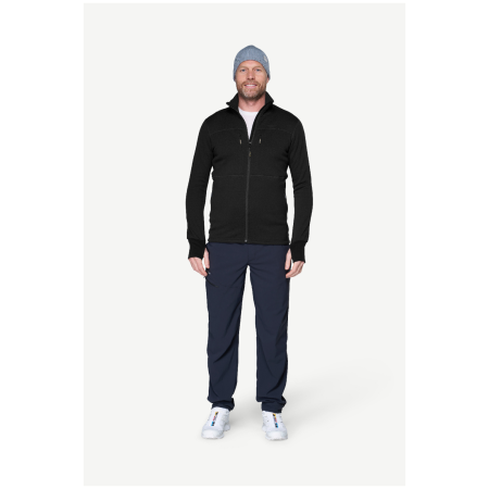 Sudadera funcional de hombre Devold Egga Grid Merino Jkt