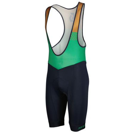 Pantalones cortos de ciclismo para hombre Scott Bib Shorts M's RC Team ++ azul/verde dark blue/amazon green