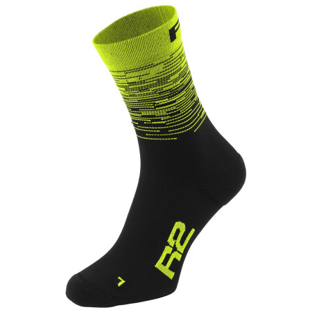 Calcetines de ciclismo R2 Race negro/amarillo black neon yellow