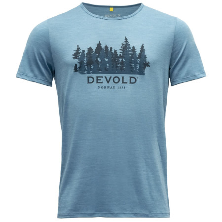 Camiseta funcional de hombre Devold Ørnakken Merino 130 Tee Man azul claro Moon
