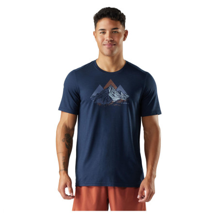 Camiseta funcional de hombre Smartwool Triangle Mountain Active Short Sleeve Graphic Tee