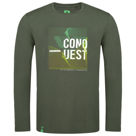 Camiseta de hombre Loap Alek verde Thyme/White