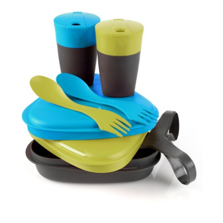 Vajilla Light My Fire Pack´n Eat Kit azul/verde Lime/CyanBlue