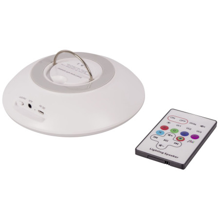 Lampa a reproduktor Bo-Camp Aereola blanco White