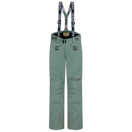 Pantalones de esquí para niños Husky Gunis K Faded Green verde claro faded green