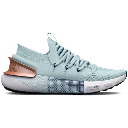 Zapatillas de carrera para mujer Under Armour W HOVR Phantom 3 MTLC blanco/gris Fuse Teal / White / Metallic Light Copper