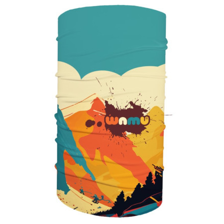 Cuello multiuso para niños WAMU Mountain Bike naranja