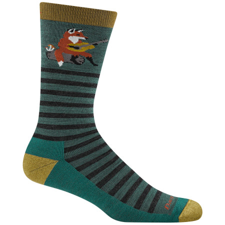 Calcetines de hombre Darn Tough Wild Life Crew Lightweight With Cushion azul fox teal